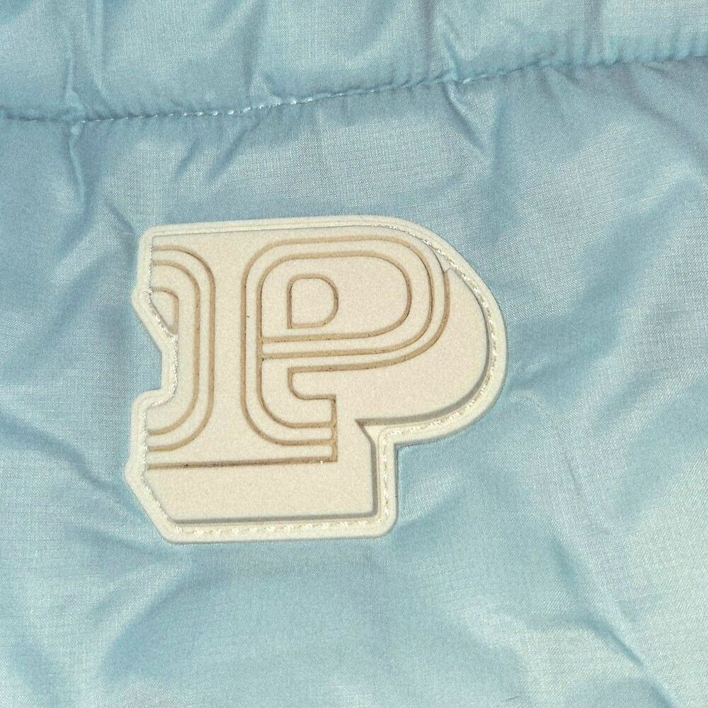 New Victorias Secret PINK Cropped Puffer Vest Light Blue Size M - Picture 8 of 8